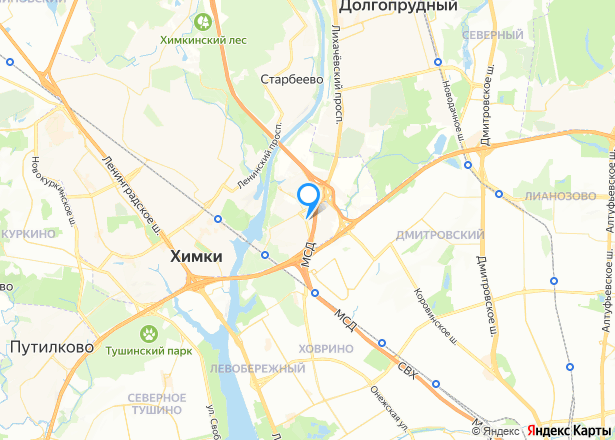 1/2 доля квартиры в Химках - Изображение местоположения