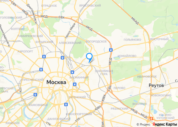 Квартира в Москве, 193,7 кв.м, 3 комн. - Изображение местоположения