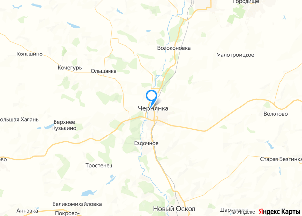 Земельный участок в Белгородской обл., 400 кв.м. - Изображение местоположения