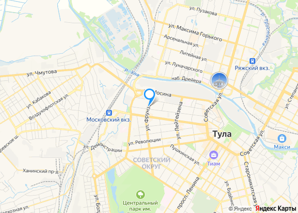 Помещение в Туле, 110,5 кв.м. - Изображение местоположения
