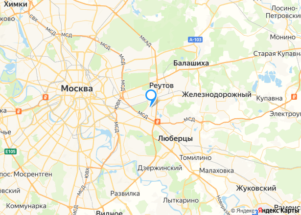 Квартира в Москве, 37,9 кв.м, 1 комн. - Изображение местоположения
