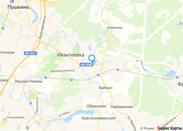 36/300 доли квартиры в Московской обл. - Изображение местоположения