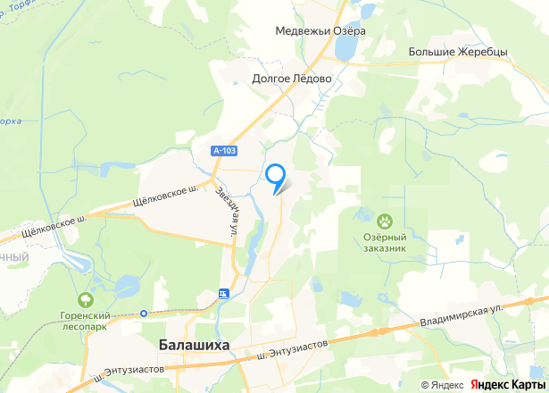 Квартира в Балашихе, 62.4 кв.м, 2 комн. - Изображение местоположения