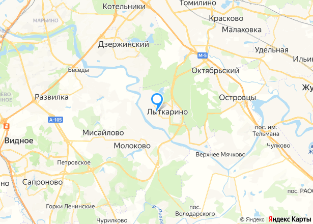 Квартира в Московской обл., 66,6 кв.м, 3 комн. - Изображение местоположения