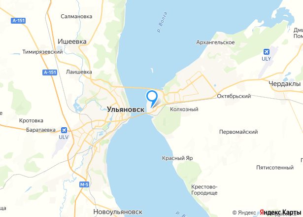 2/5 доли квартиры в Ульяновске - Изображение местоположения