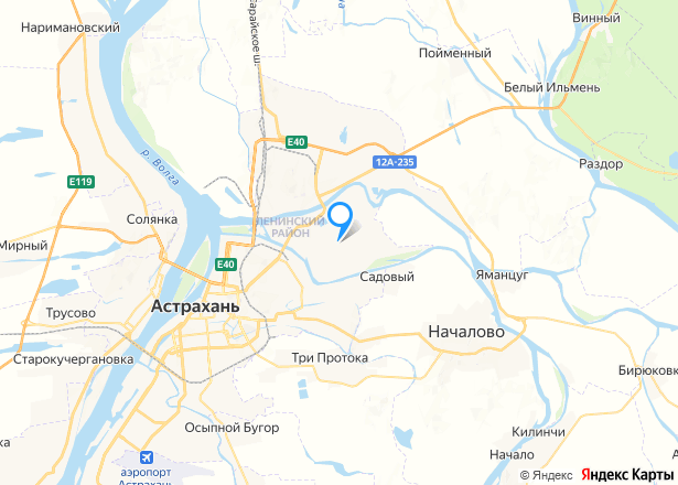 Земельный участок в Астрахани, 670 кв.м. - Изображение местоположения