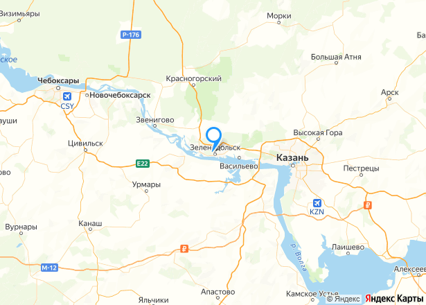 1/2 доля квартиры в Татарстане - Изображение местоположения