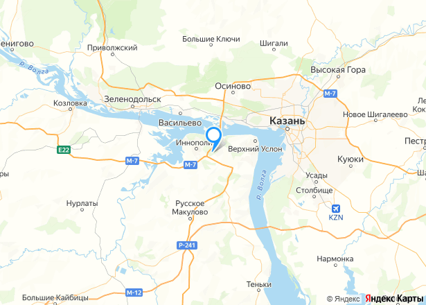 Земельный участок в Татарстане, 1000 кв.м. - Изображение местоположения