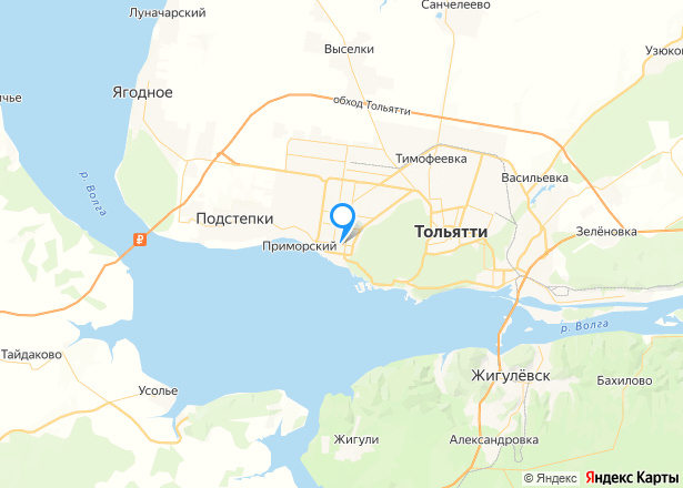 Квартира в Тольятти, 145,7 кв.м, 3 комн. - Изображение местоположения