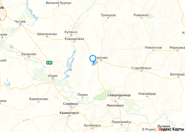 Земельный участок в Луганской Народной респ., 68812 кв.м. - Изображение местоположения