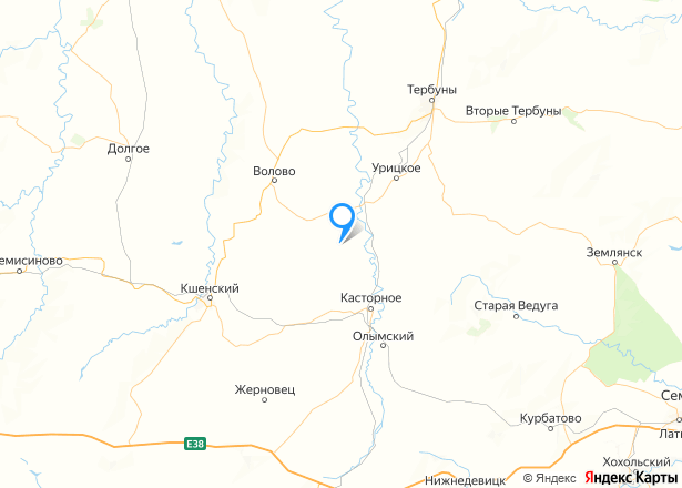1/4 доля квартиры в Липецкой обл. - Изображение местоположения