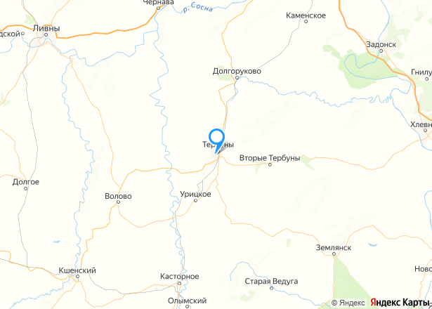 Квартира в Липецкой области, 38,8 кв.м, 1 комн. - Изображение местоположения
