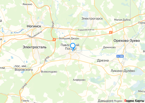 Квартира в Московской обл., 32,5 кв.м, 1 комн. - Изображение местоположения