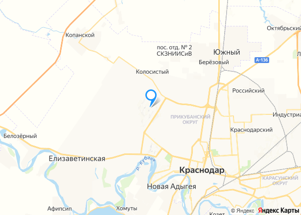 Квартира в Краснодаре, 23,2 кв.м. - Изображение местоположения