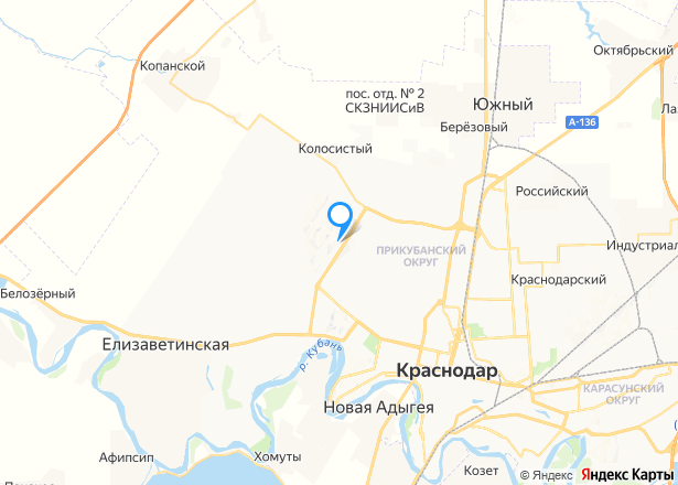 Квартира в Краснодаре, 20.2 кв.м. - Изображение местоположения