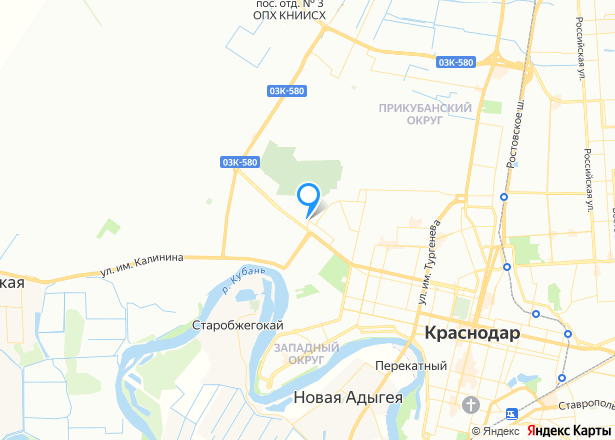 Право требования на квартиру в Краснодаре, 19,7 кв.м. - Изображение местоположения