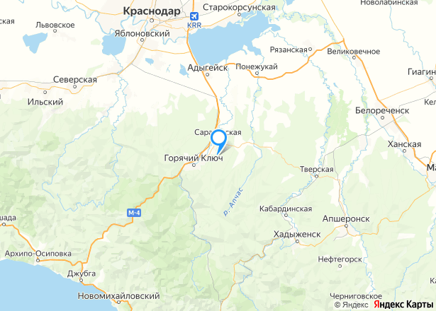 Земельный участок в Краснодарском крае, 500 +/- 16 кв.м - Изображение местоположения