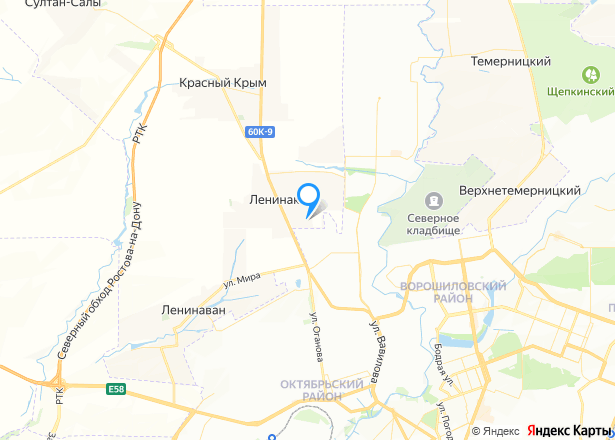 Дом 103 кв.м. и земельный участок 398 кв.м. в Ростовской обл. - Изображение местоположения