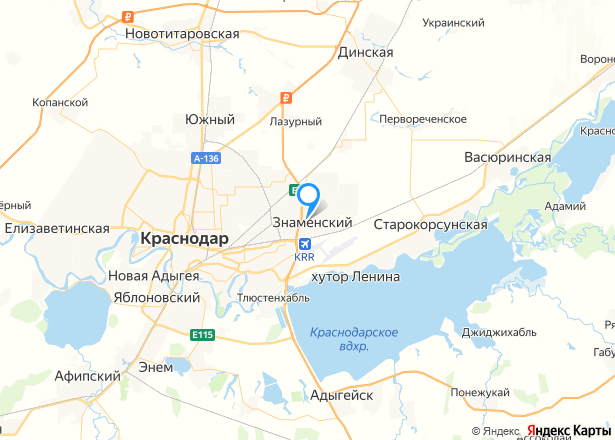 Квартира в Краснодаре, 40,9 кв.м, 1 комн - Изображение местоположения