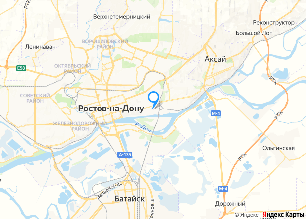 Квартира в Ростове-на-Дону, 61,5 кв.м. - Изображение местоположения
