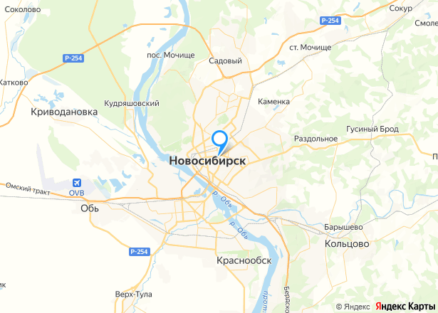 Квартира в Новосибирске, 22 кв.м, 1 комн. - Изображение местоположения