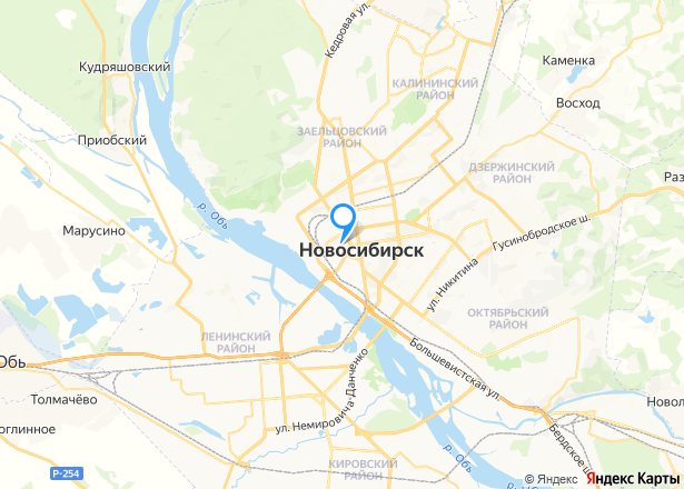 18/1000 доли объекта незавершенного строительства в Новосибирске - Изображение местоположения